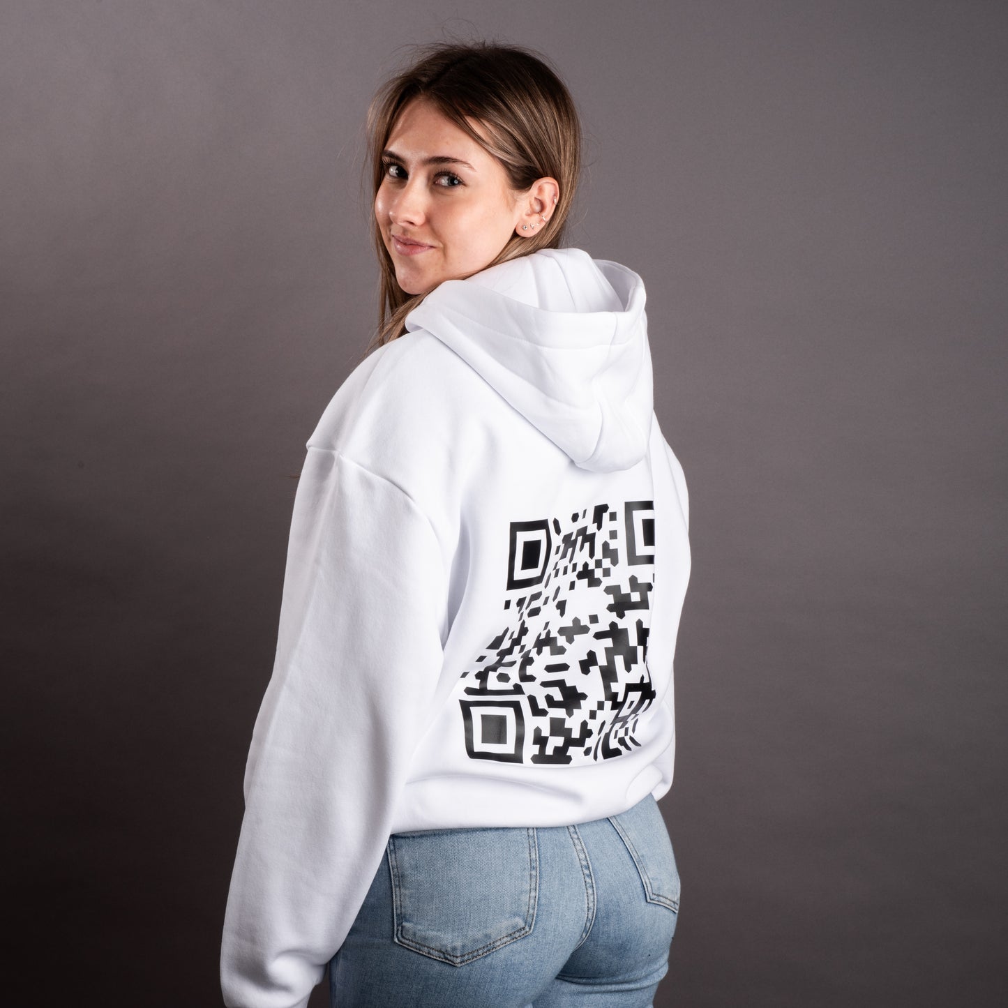 QR-Code Hoodie Unisex
